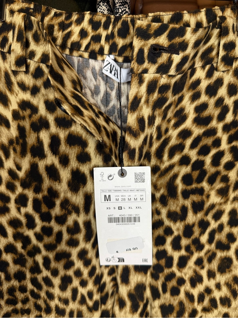 NWT - Women’s ZARA Animal Print Matching Set (Shirt & Pants) - Picture 4 of 11